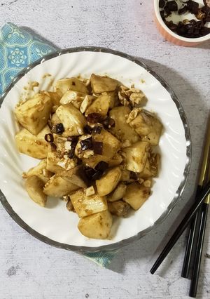 超省時便當菜: 金沙杏鮑菇 的食譜成品照片