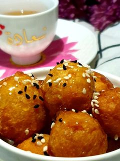 صورة لوصفة لقيمات الكاسترد الهشه😋