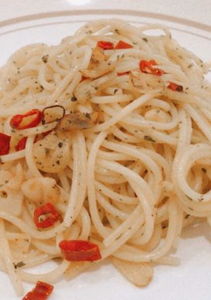 Foto resep Spaghetti aglio olio