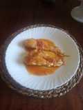 Pechuga de pollo en salsa de pomelo