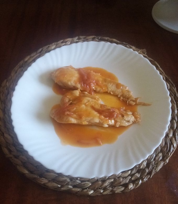 Foto principal de Pechuga de pollo en salsa de pomelo