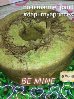 Foto resep Bolu marmer pandan