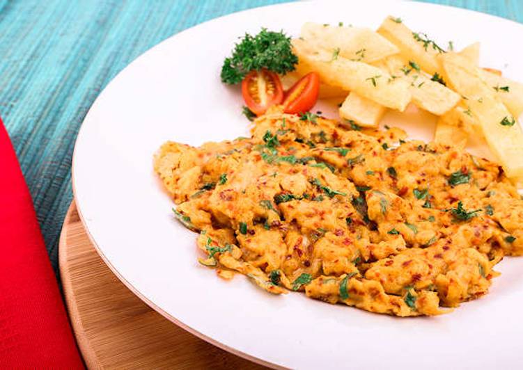 ragam memasak Spicy Scrambled Eggs yang sedap
