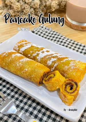 Foto resep Pancake Gulung Labu