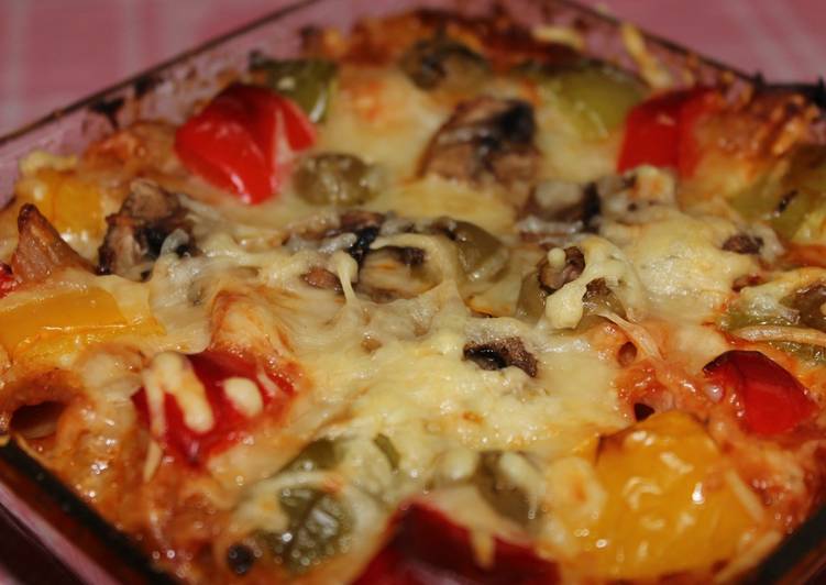 Simple Way to Prepare Speedy Pizza pasta bake