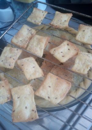 Una foto de Galletas de sésamo y lino