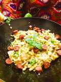 Wok-fried Mushroom Cream Pasta
