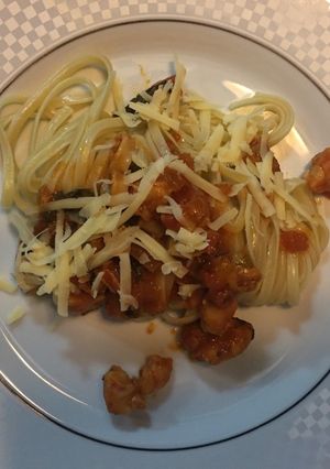 Foto de Linguine ao molho de frutos do mar
