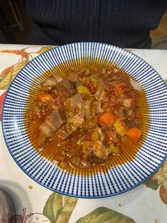 Una foto de Capipota con sanfaina
