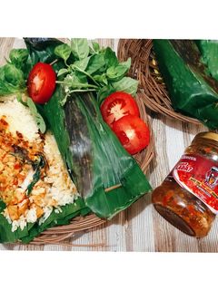 Foto resep Nasi Bakar Tempe Sambal Teri
