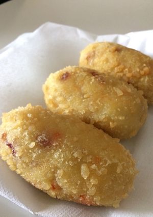 Foto resep Kroket isi abon ayam