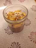 Overnight porridge au chocolat et mangue express'