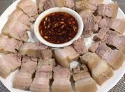 A picture of boiled pork