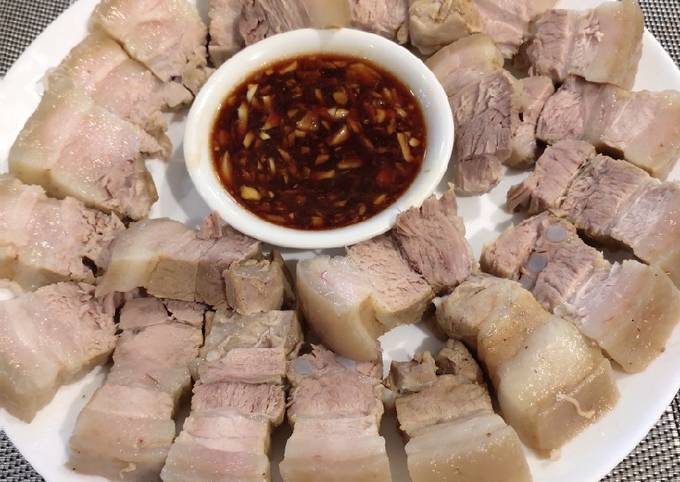 Boiled Pork Belly Recipe By Meme Cookpad