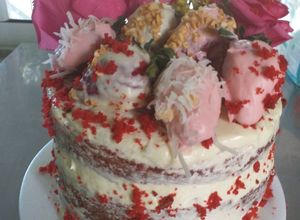 Una foto de Torta red velvet