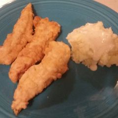 A picture of "Yellow Box" Chicken Strips.