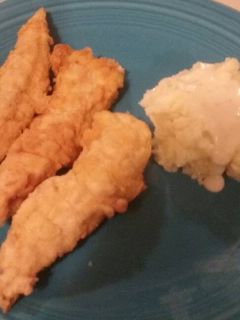 A picture of "Yellow Box" Chicken Strips.