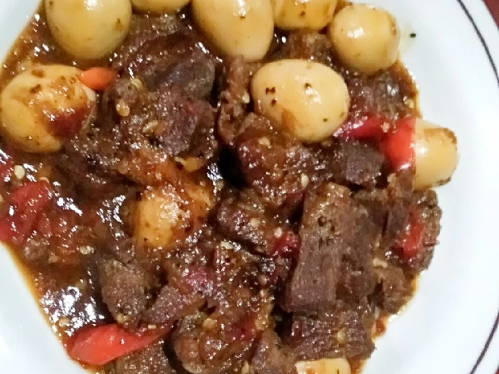 Langkah Gampang Menyiapkan Resep Daging Sapi Lada Hitam Anti Ribet, Enak