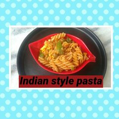 A picture of Indian style pasta.
