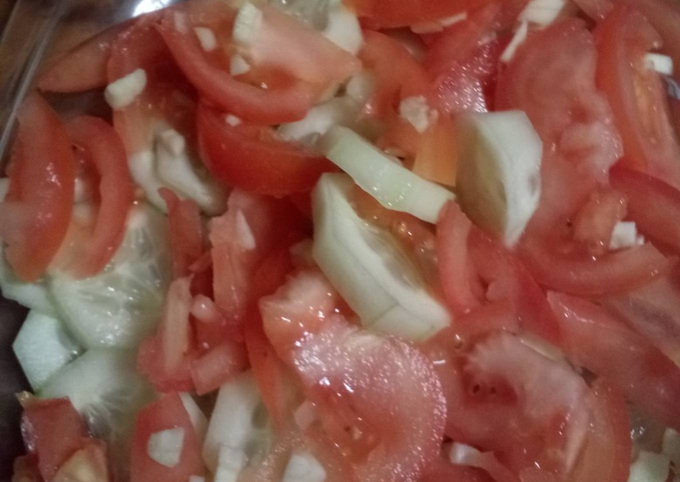 Ensalada de pepino y tomate