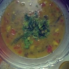 A picture of Maharashtrian dal(ambat varan).