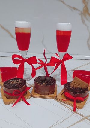 عکسی از دستور چیز کیک شکلاتی