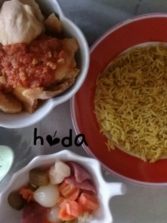 صورة لوصفة فته وملوخيه