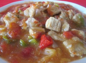 Una foto de Goulash de cerdo