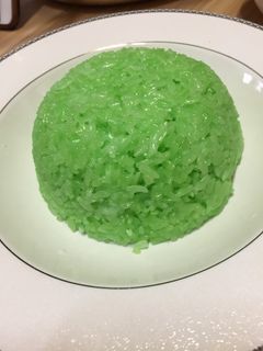 Hình của món Xôi lá dứa.