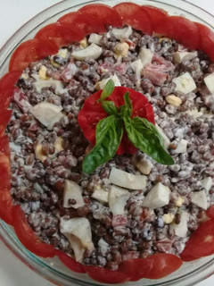 Una foto de Ensalada de poroto