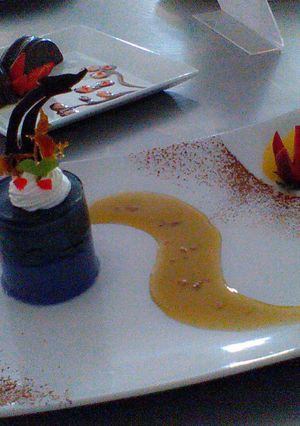 Foto resep puding  busa  ubi ungu
