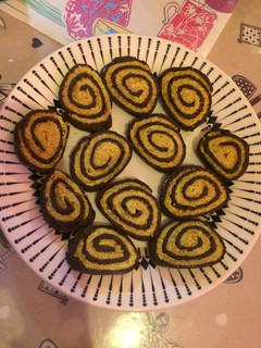 Una foto de Galletitas de naranja y chocolate sin azúcar