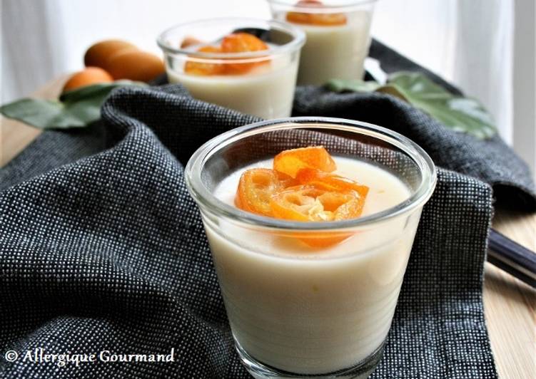 Recette de Parfait Pana cotta coco-clémentine