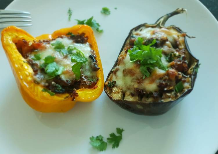 Easiest Way to Make Super Quick Homemade Greek style stuffed peppers