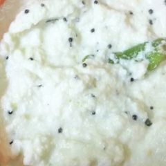 A picture of Coconut Chutney with Chana Daal - Khaman Idli Chutney Recipe.
