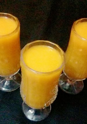 صورة لوصفة عصير الجزر والقرع