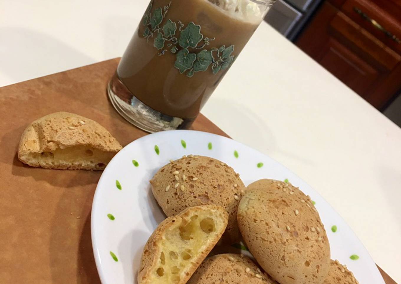 Resep Korean mochi sesame bread // roti wijen korea (kenyal) Resep Korean mochi sesame bread // roti wijen korea (kenyal)