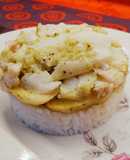 Tartar de bacalao al horno