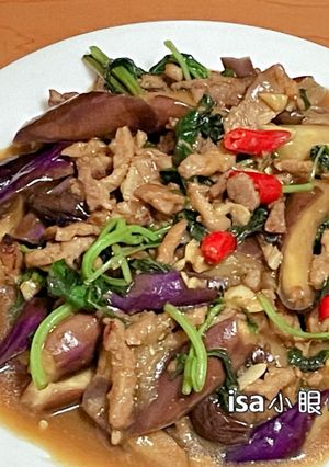 超下飯肉絲炒茄子 的食譜成品照片