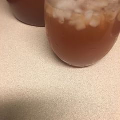 A picture of Lemonade peach tea punch aka fountain of youth juice.