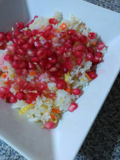 Una foto de Arroz tres delicias con Granada