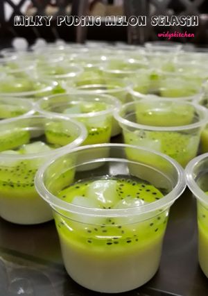 Foto resep Milky Puding Melon Selasih