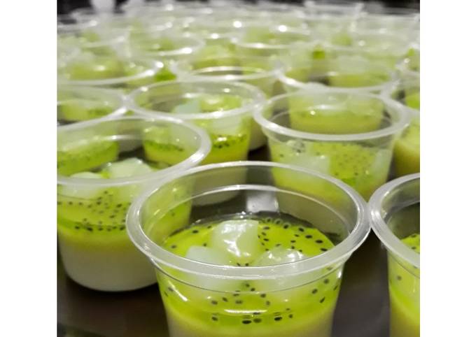Milky Puding Melon Selasih