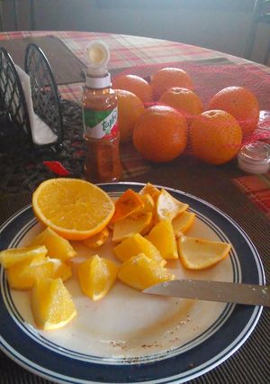 Una foto de Naranjas con tajin