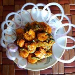 Bitter Gourd and Prawn A picture of Bitter Gourd and Prawn.