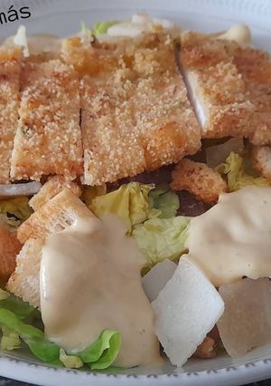 Una foto de Ensalada César en airfryer