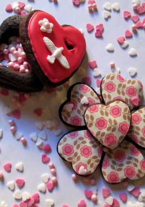 Una foto de Cofre corazón de galleta!!