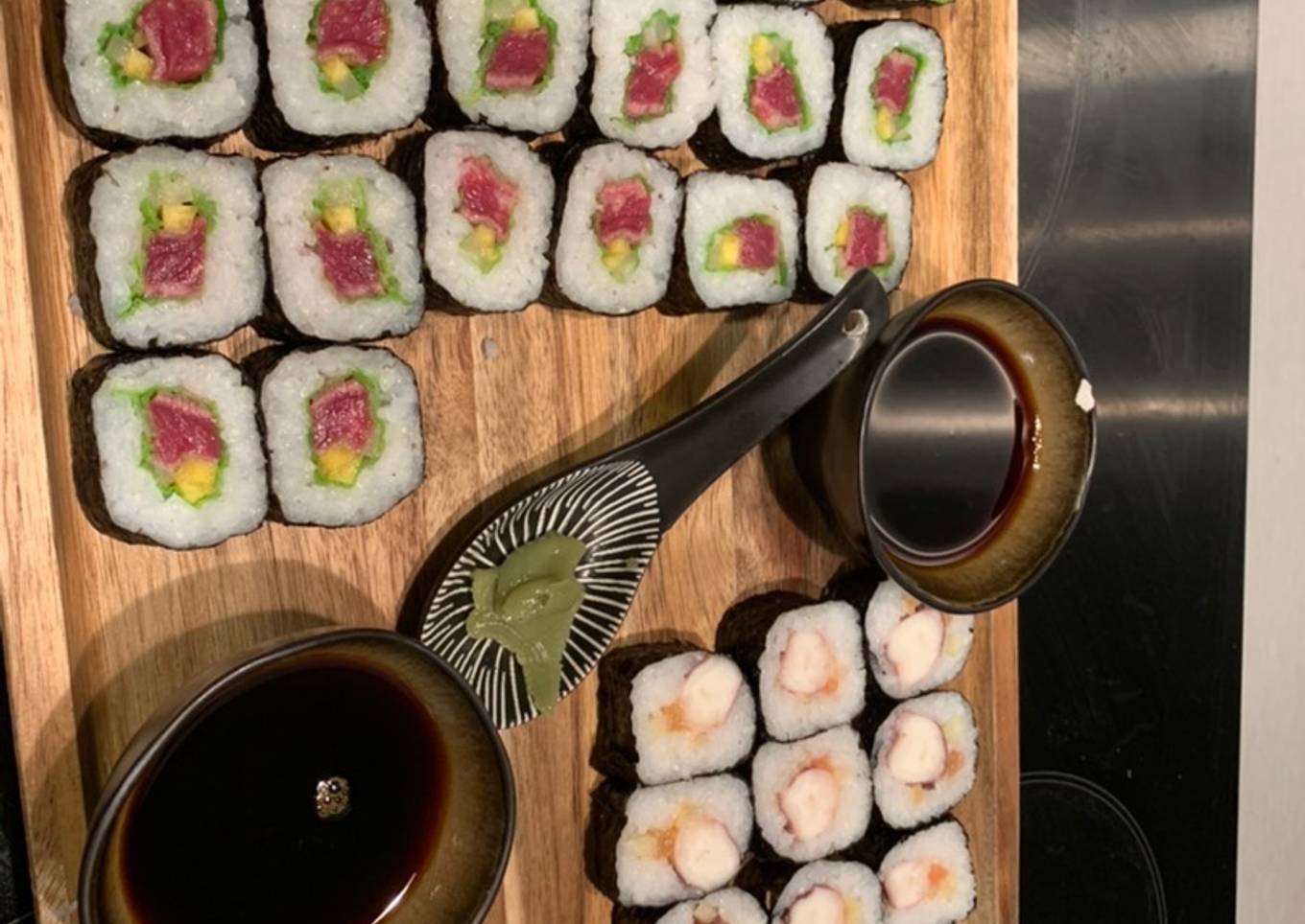 Makis boeuf et Maki au poulpe