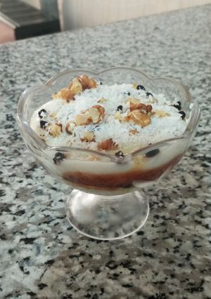عکسی از دستور دسر کاراملی