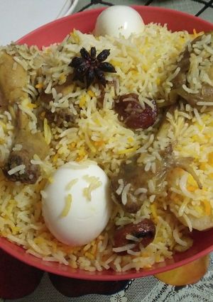 A picture of Chicken Biriyani(my style).